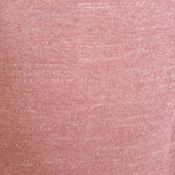 NWOT L.L. Bean Organic Cotton Slub Sweater Crew neck Sweatshirt Red Size Small - Picture 5 of 7